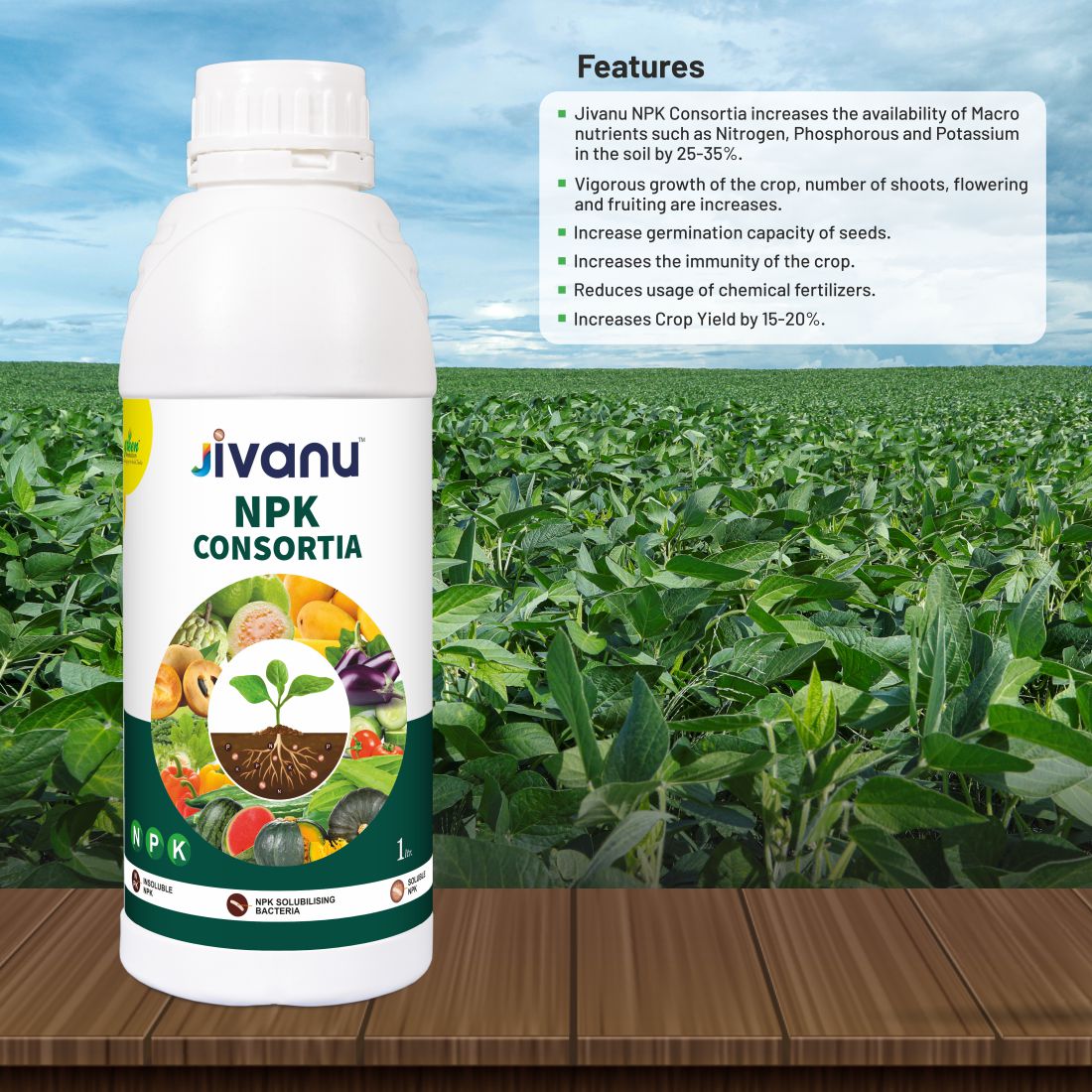 Jivanu NPK Consortia Liq 1 lit