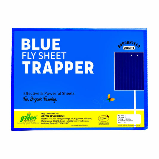 Eco Blue Sticky Trap size A5(150mm*200mm) Pack of 25 Pieces | Sticky Trap For Sucking Pest
