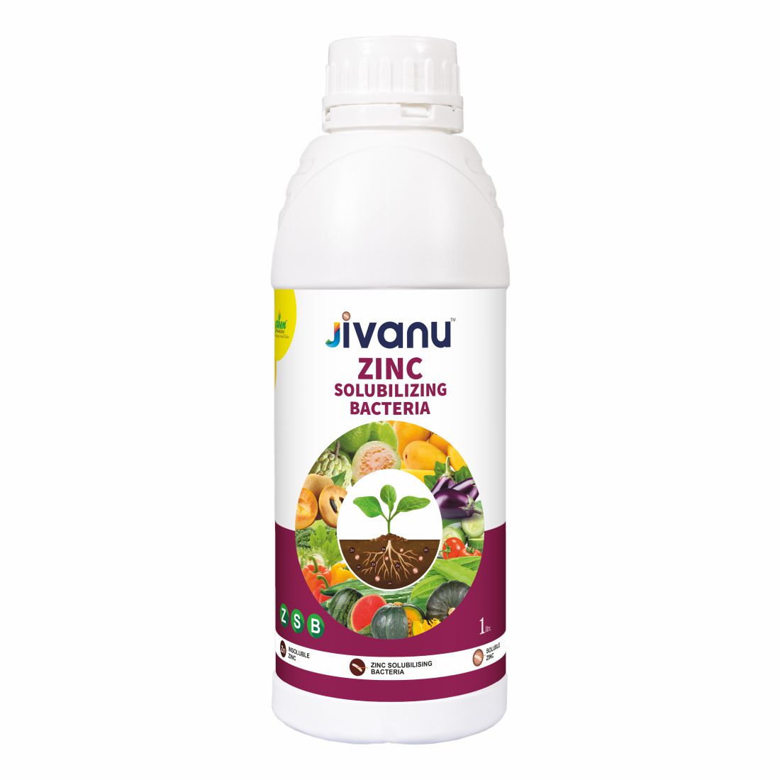 Jivanu ZMB Zink Solubilizing  Bacteria Liquid 1 lit