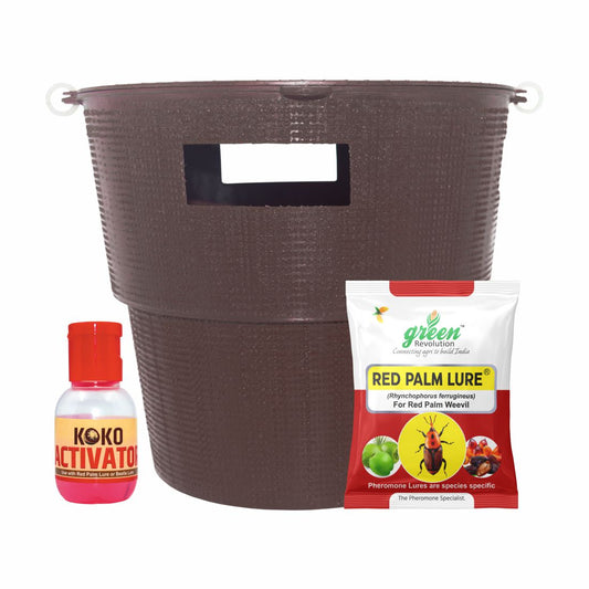 Bucket Trap With Red Palm Lure  For Coconut | Pheromone Trap for coconut