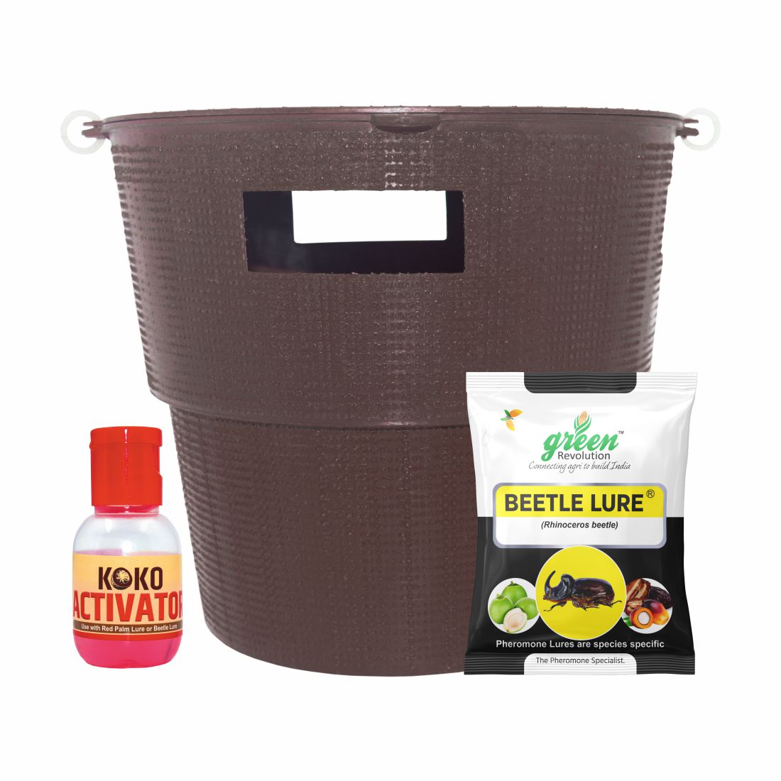 Bucket Trap With Beetle Lure  For Coconut | Pheromone Trap for coconut