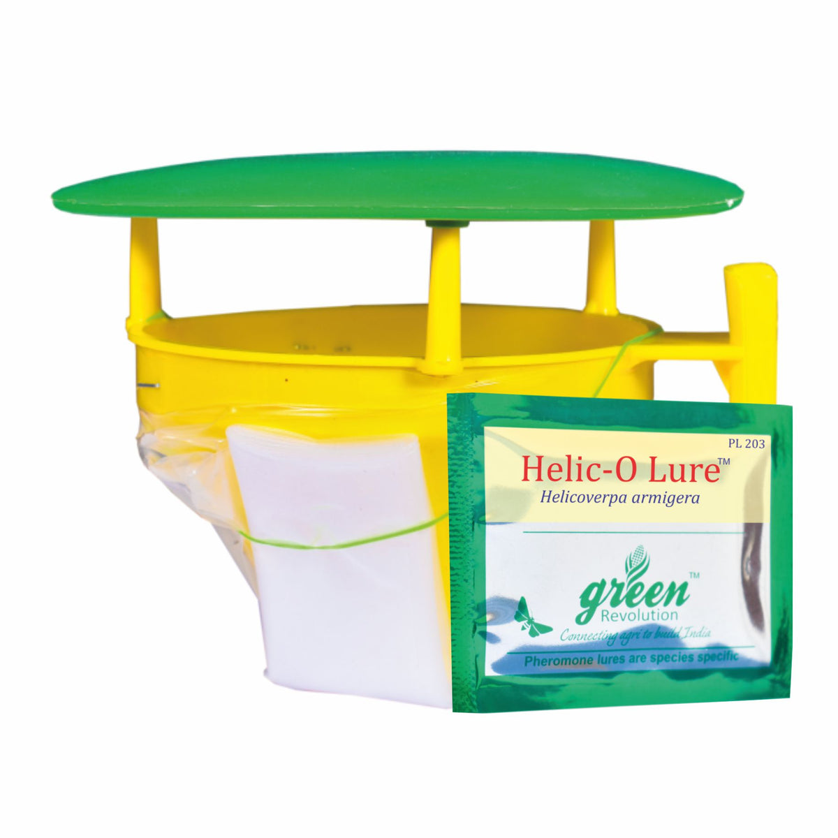 Funnel Trap With Helic-O Lure | Trap for tomato fruit borer/ Cotton Bollworm (Helicoverpa armigera)