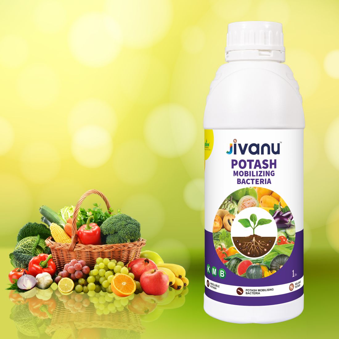 Jivanu KMB Potassium Solubilizing and Mobilizing Bacteria Liquid 1 lit