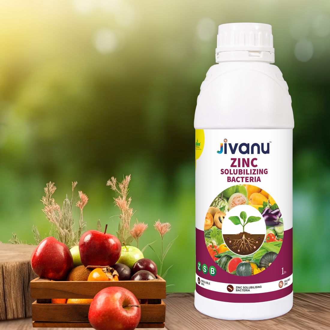 Jivanu ZMB Zink Solubilizing  Bacteria Liquid 1 lit