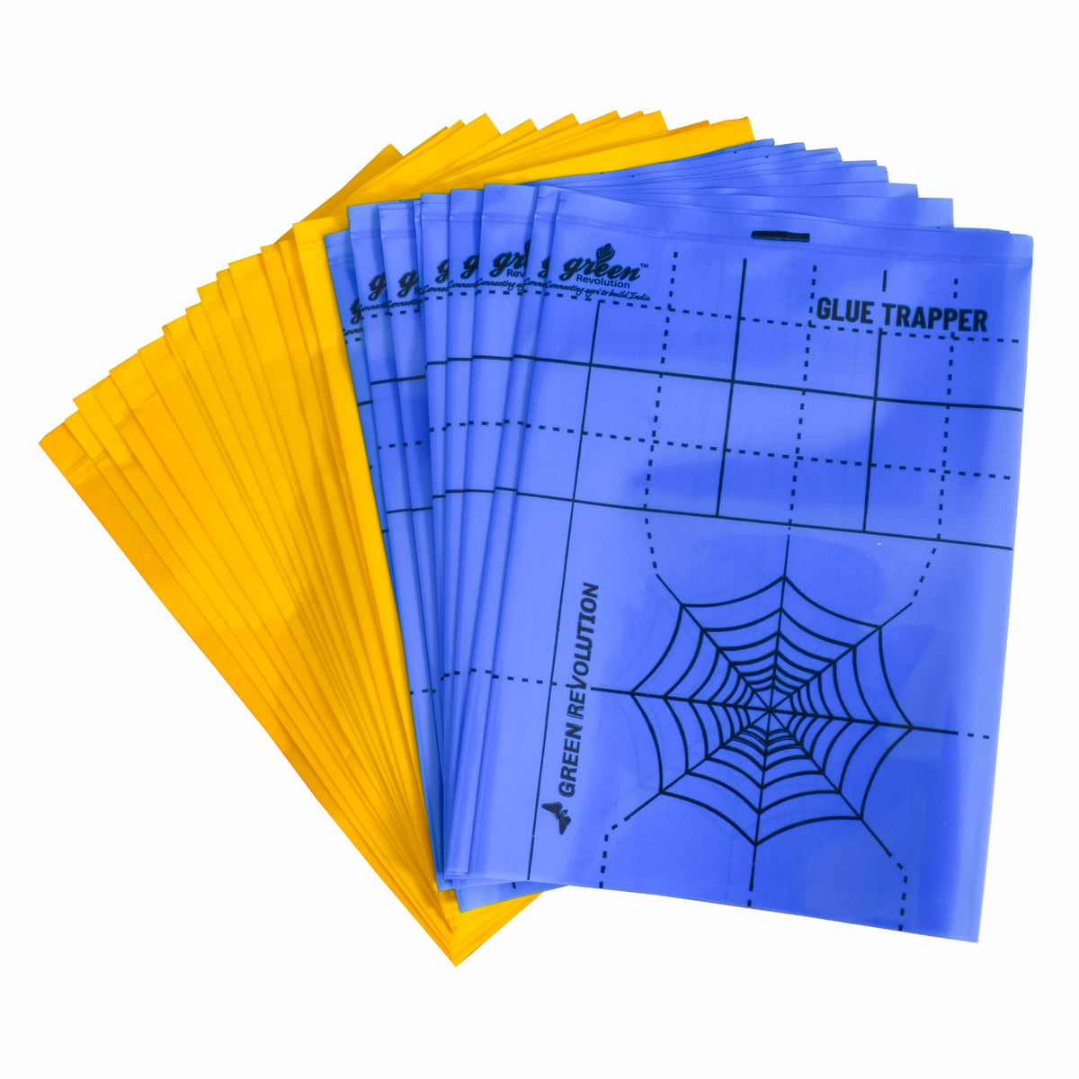 Glue Trapper 100ml with 15Free Sheets| Glue adhesive with Free Yellow Blue Sheet | Yellow and Blue Sticky Trap