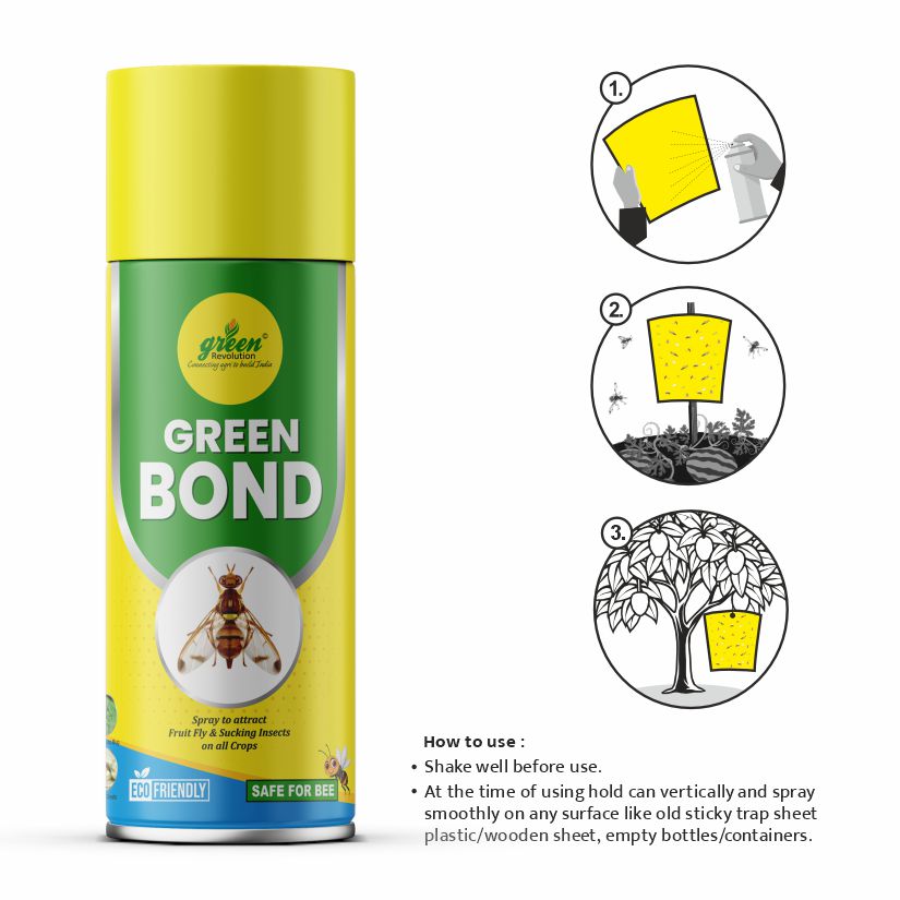 Green Bond 425 ml Spray | Fruit Fly Spray | Green Bond For Fruit Fly and sucking pests