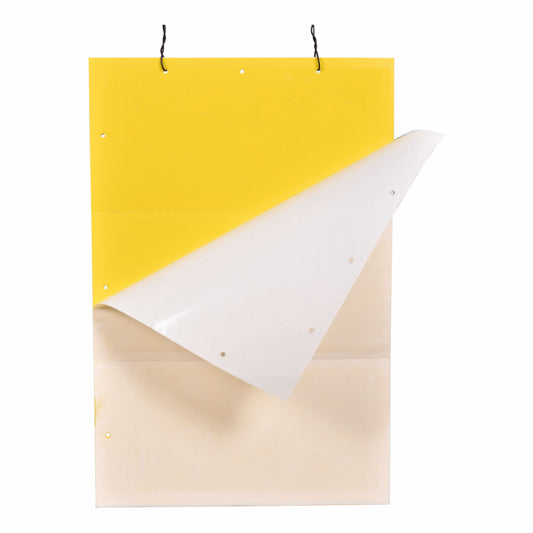 PVC Yellow Sticky Trap 25*33cm | Sticky Trap for White fly Aphids, Jassids,White Fly