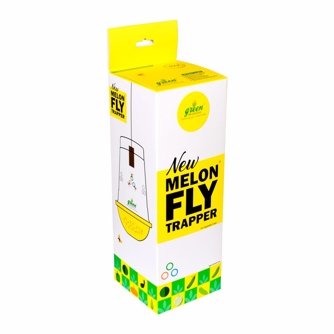 New Melon Fly Trapper, 10 Melon Fly Lure with 10 TRI TRAP complete set for a one-acre